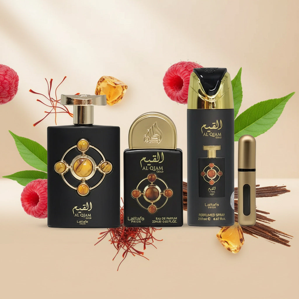 AL QIAM GOLD EDP -SET DE REGALO 3PZA-
