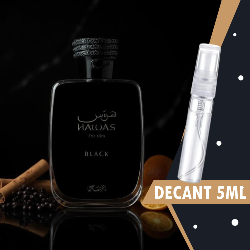 HAWAS BLACK EDP Decant 5ml