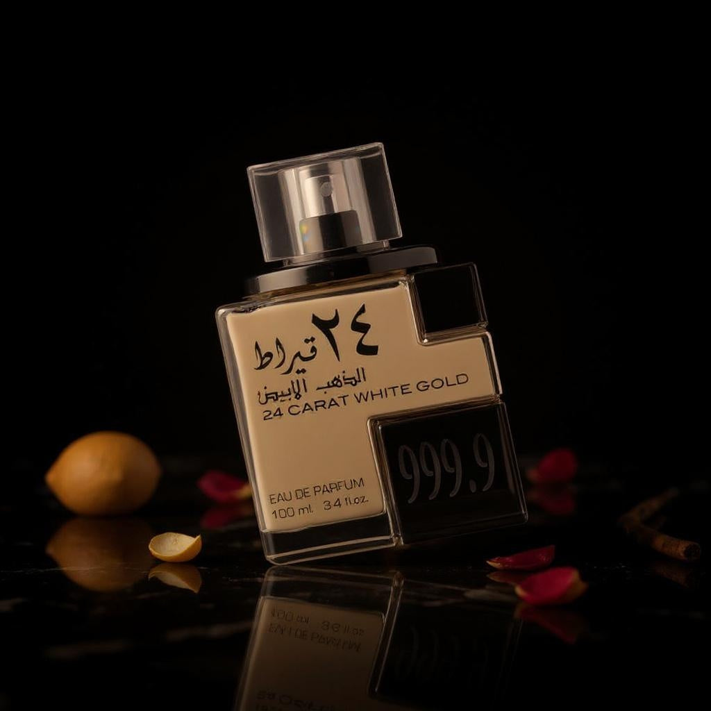 24 CARAT WHITE GOLD EDP