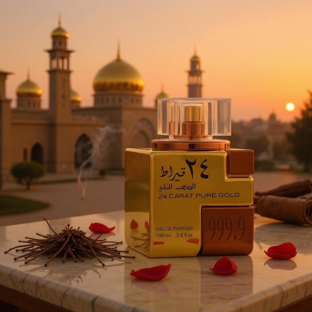24 CARAT PURE GOLD 3.4OZ EDP